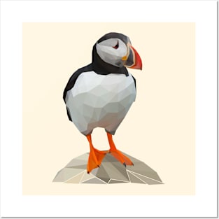 Puffin Bird Lowpoly Art Posters and Art